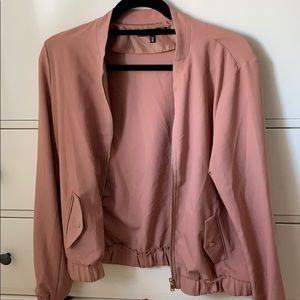Pink light bomber jacket